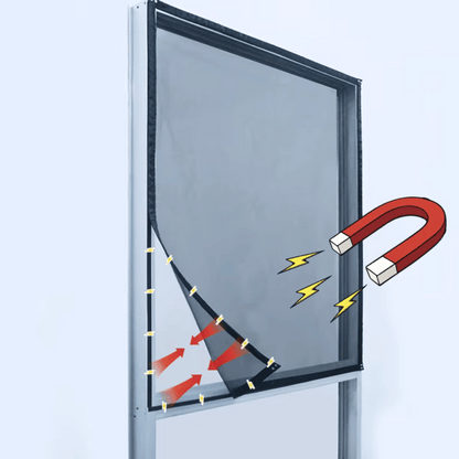 Moustiquaire magnétique pour fenêtre