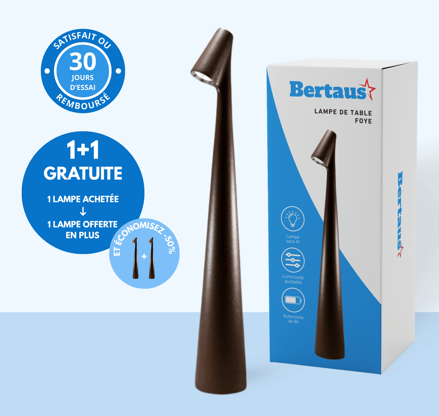 Lampe de table sans fil Foye