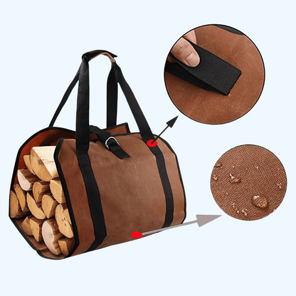 Sac de transport de bûches