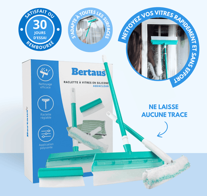 Raclette à vitres en silicone Aquaclean