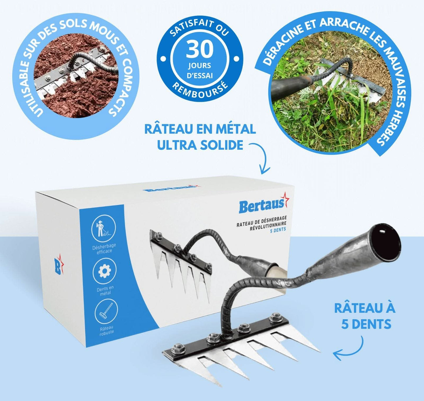 Râteau de désherbage révolutionnaire