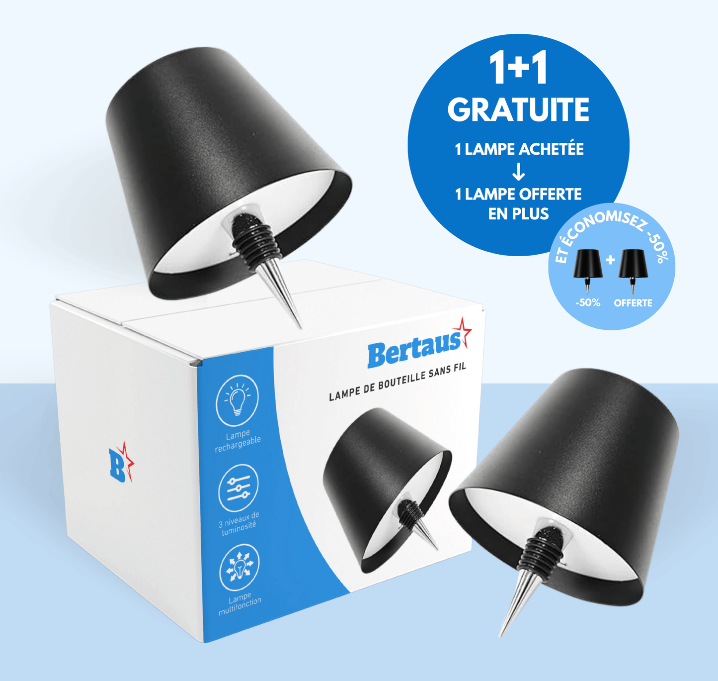 Pack de lampes bouteilles | 1 ACHETÉE = 1 GRATUITE