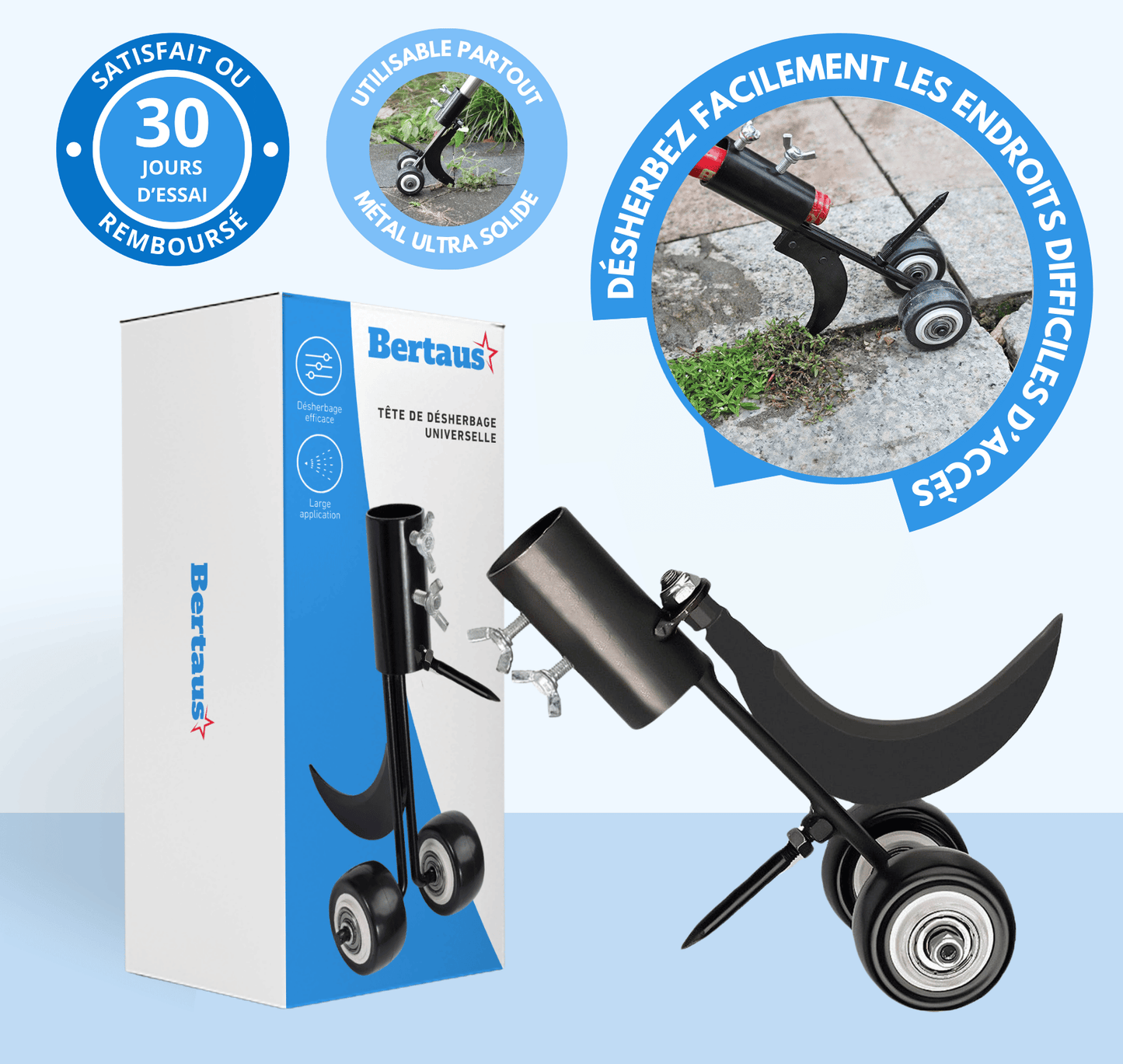 Tête de désherbage universelle