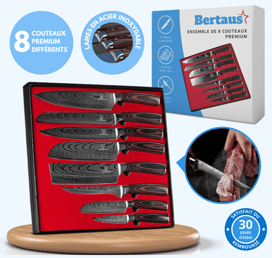 Ensemble de couteaux premium asiatiques