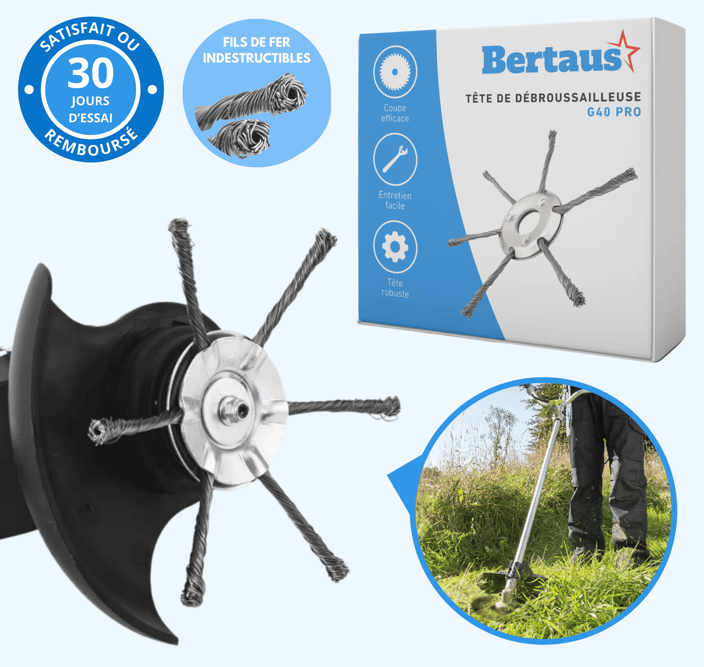 Tête de débroussailleuse G40 PRO