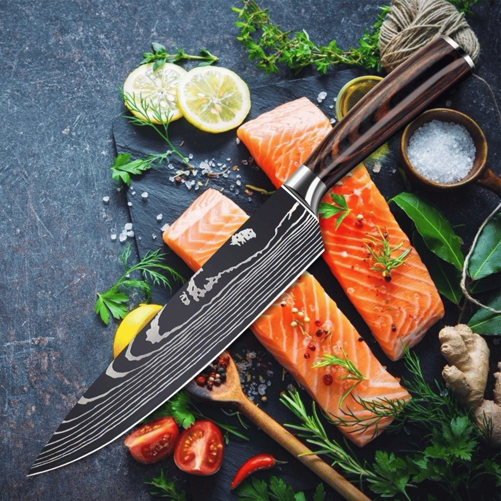 Ensemble de couteaux premium asiatiques