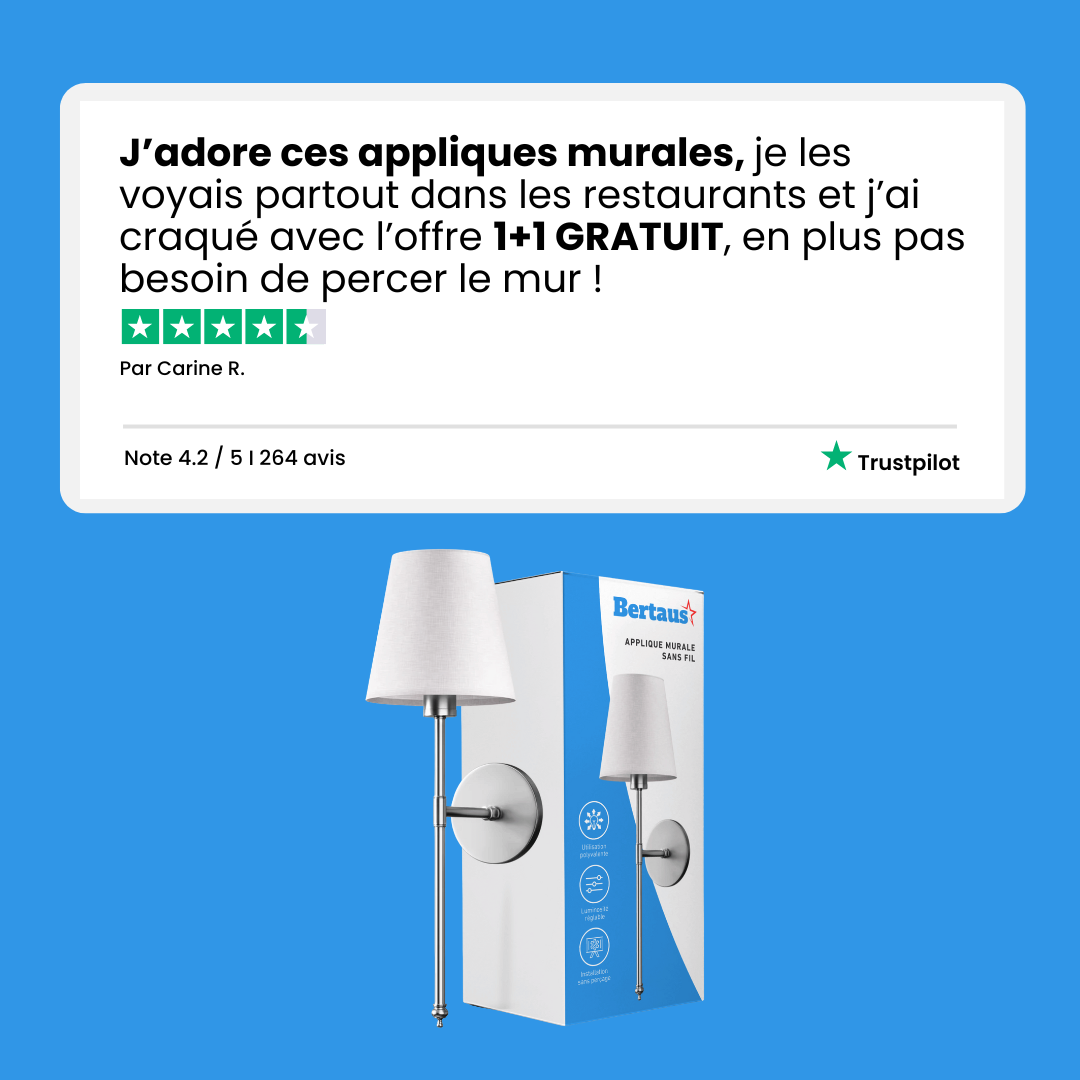 Applique murale sans fil