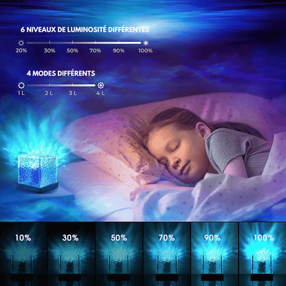Lampe veilleuse en cristal