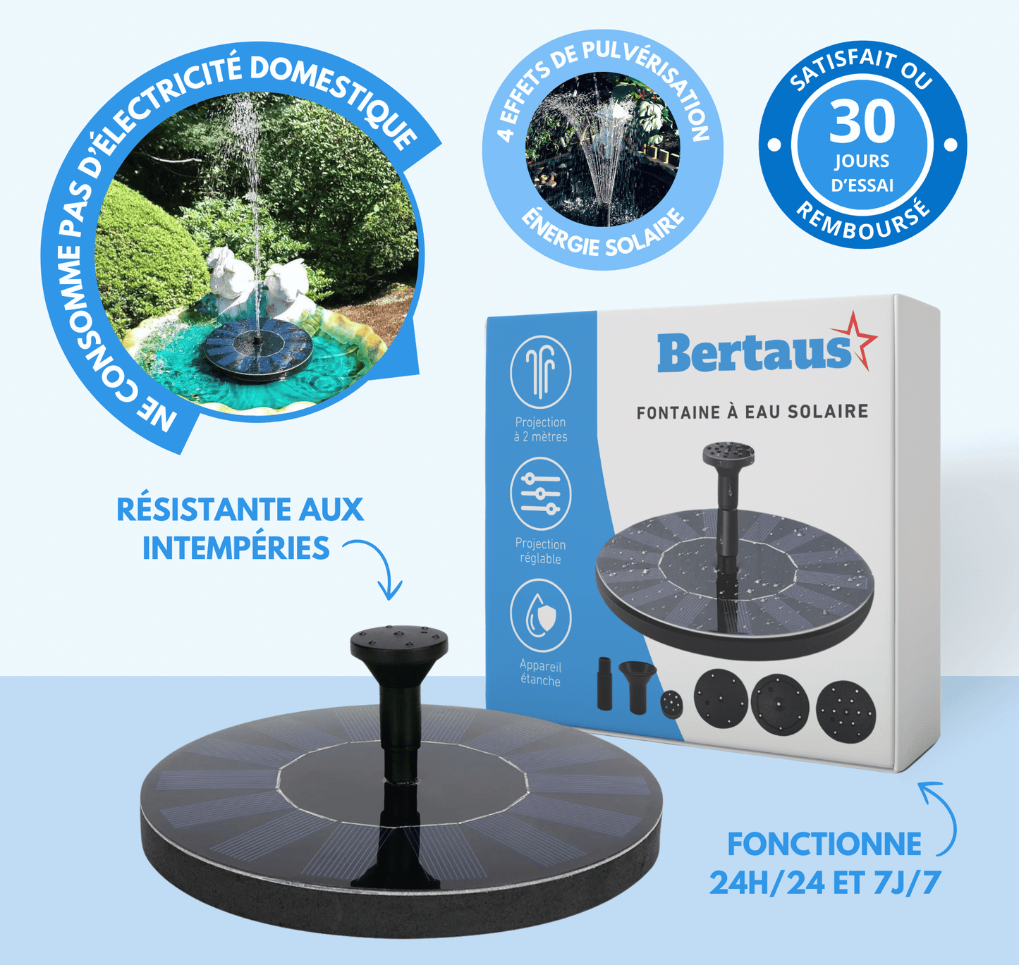 Fontaine à eau solaire