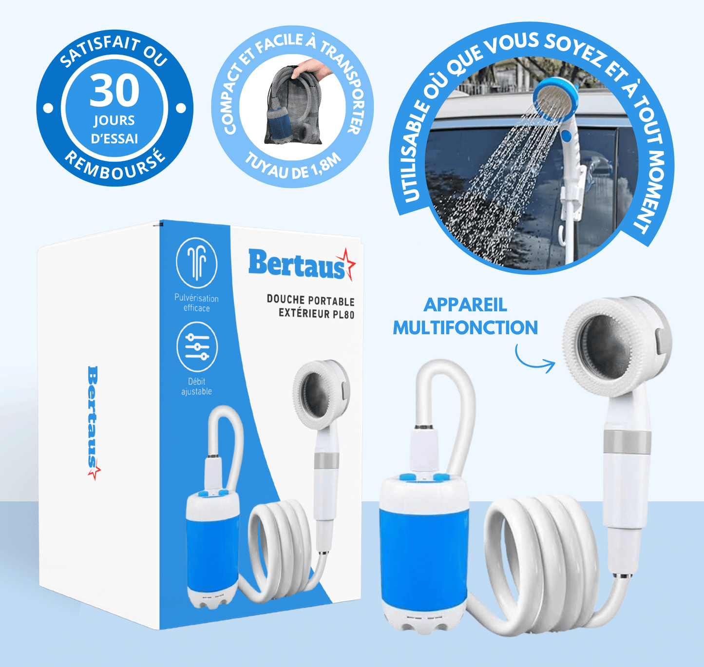 Douche portable extérieur PL80