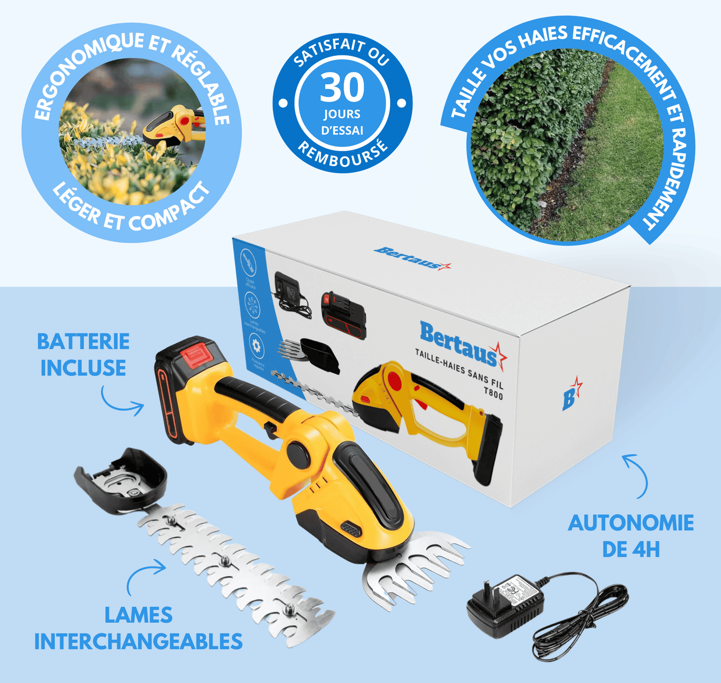 Taille-Haies Sans Fil T800