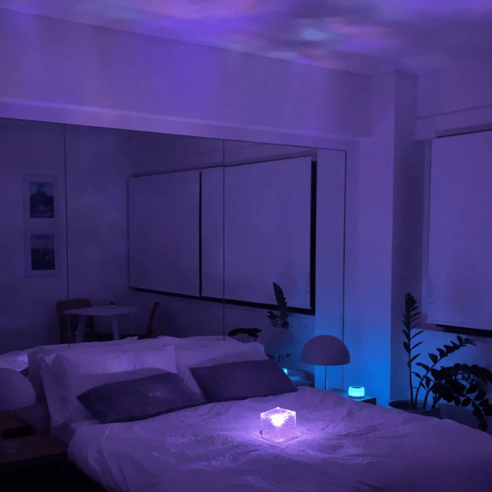 Lampe veilleuse en cristal