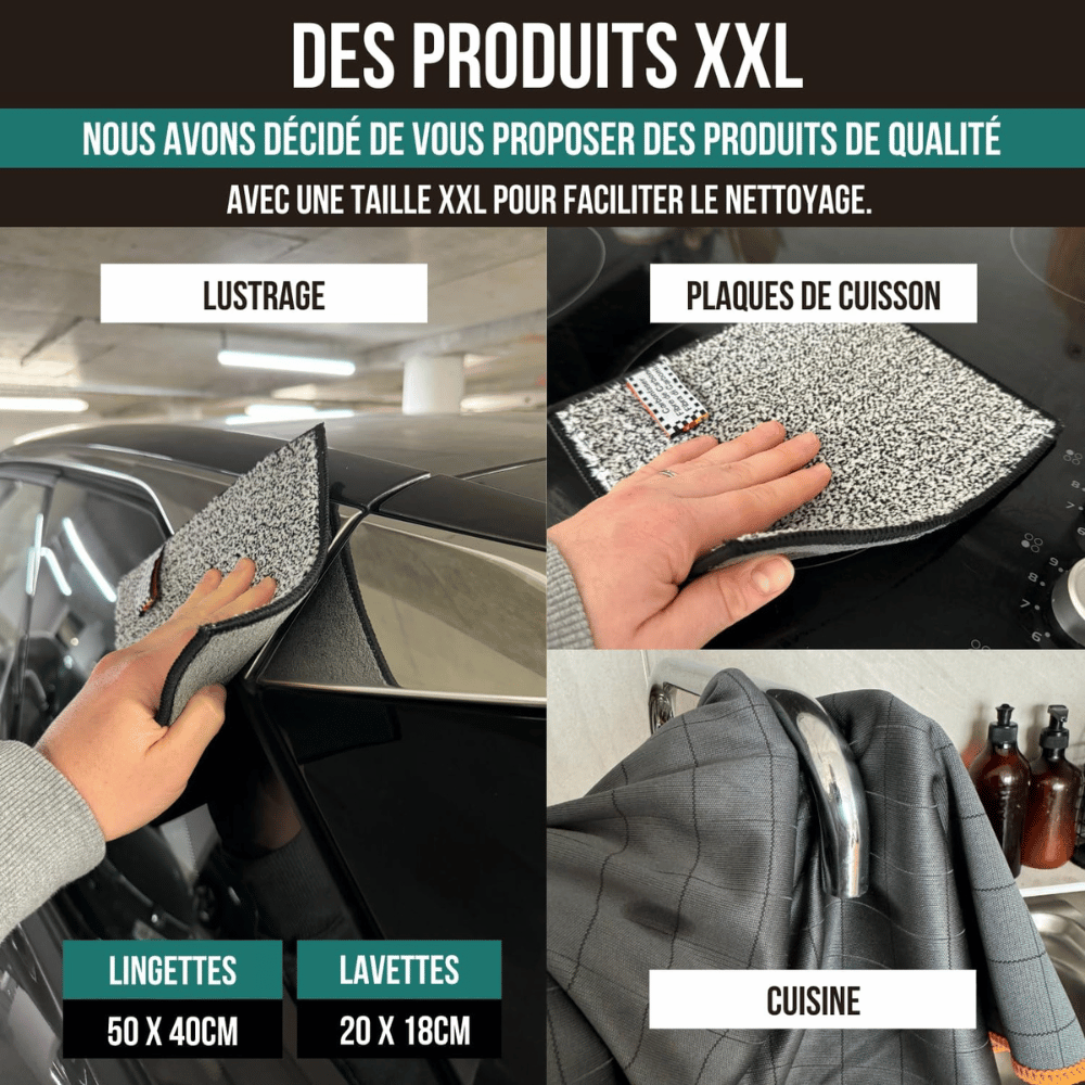 Kit de Chiffons en Microfibre Ultra-Efficace