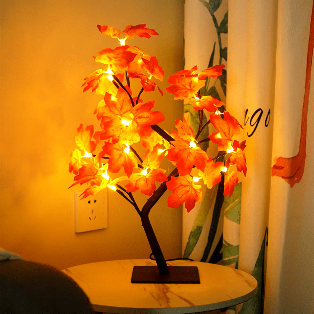Lampe LED en Forme de Feuille d'Érable