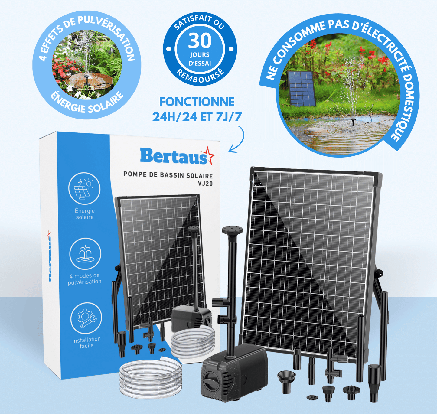 Pompe de bassin solaire VJ20