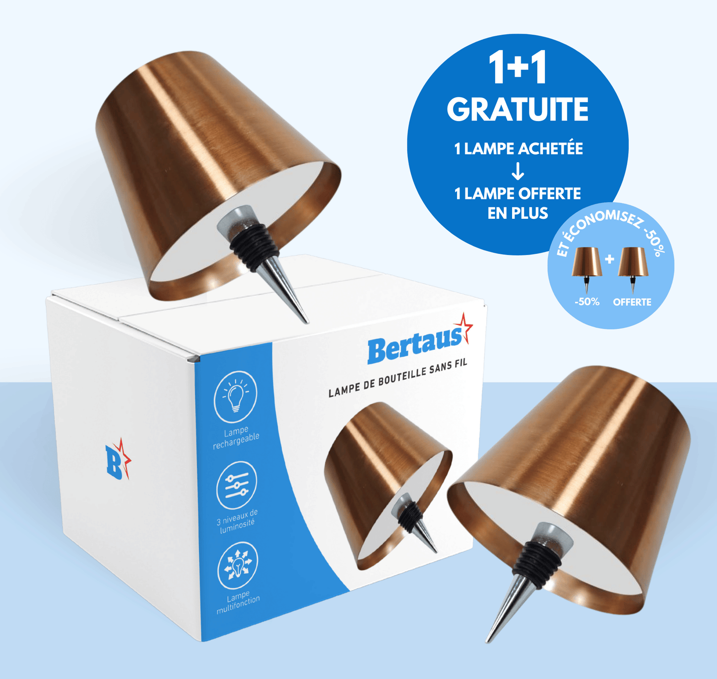 Pack de lampes bouteilles | 1 ACHETÉE = 1 GRATUITE
