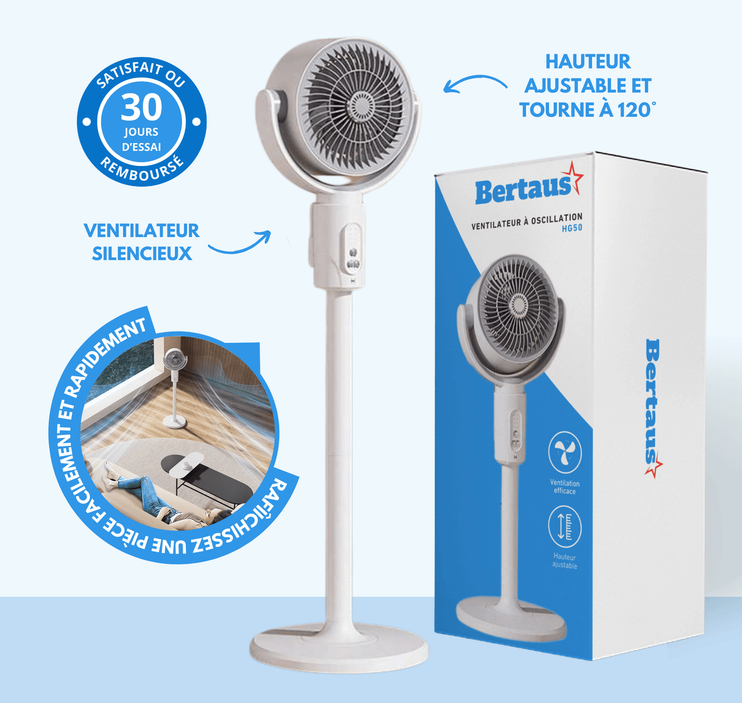 Ventilateur à oscillation HG50