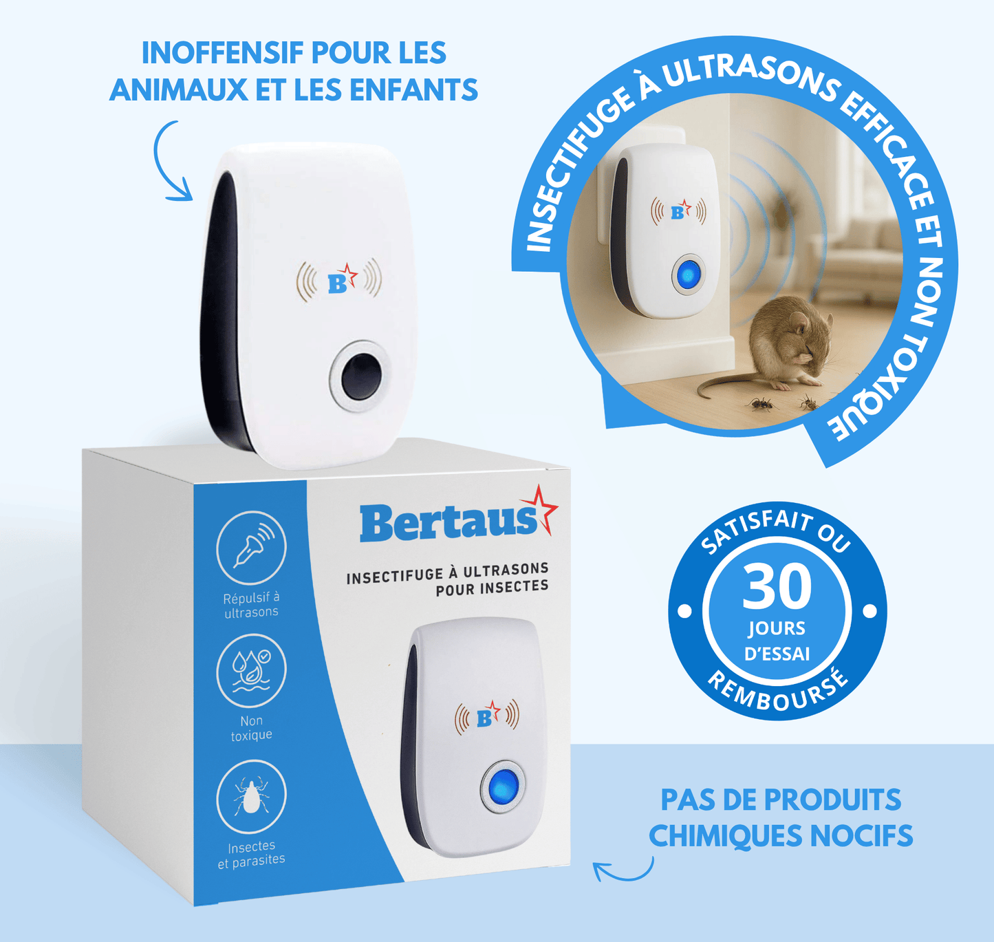 PestReject - Insectifuge à ultrasons