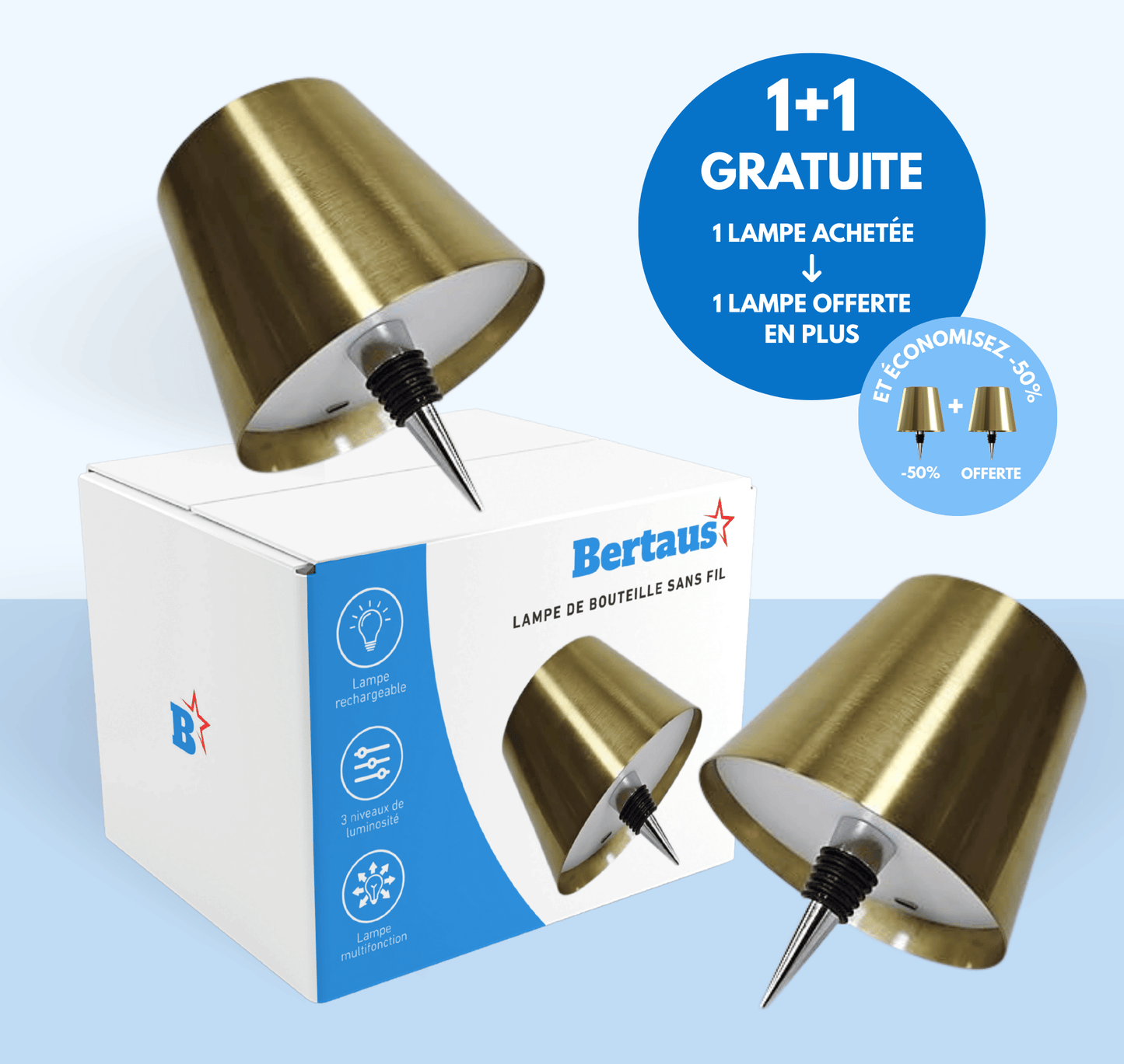 Pack de lampes bouteilles | 1 ACHETÉE = 1 GRATUITE