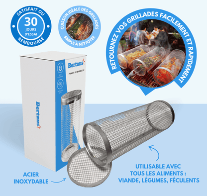Panier de barbecue rotatif