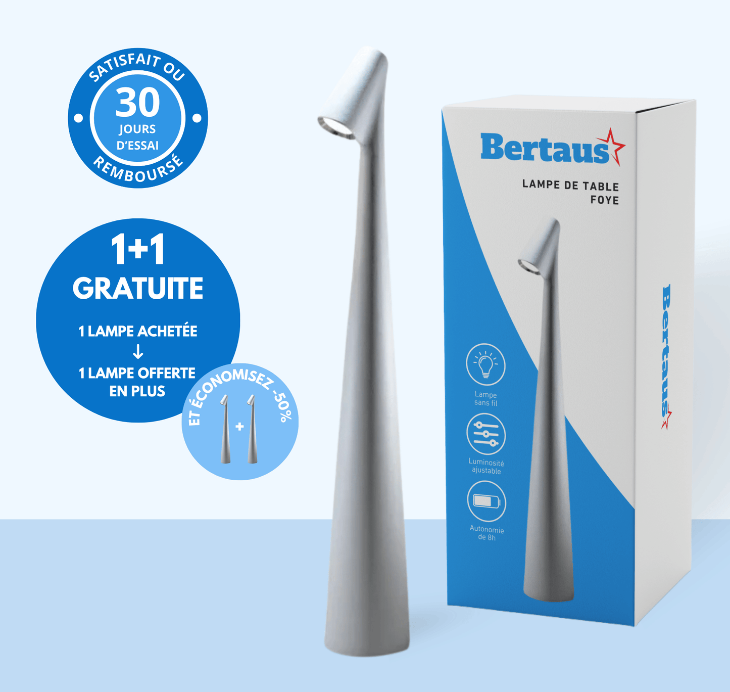 Lampe de table sans fil Foye