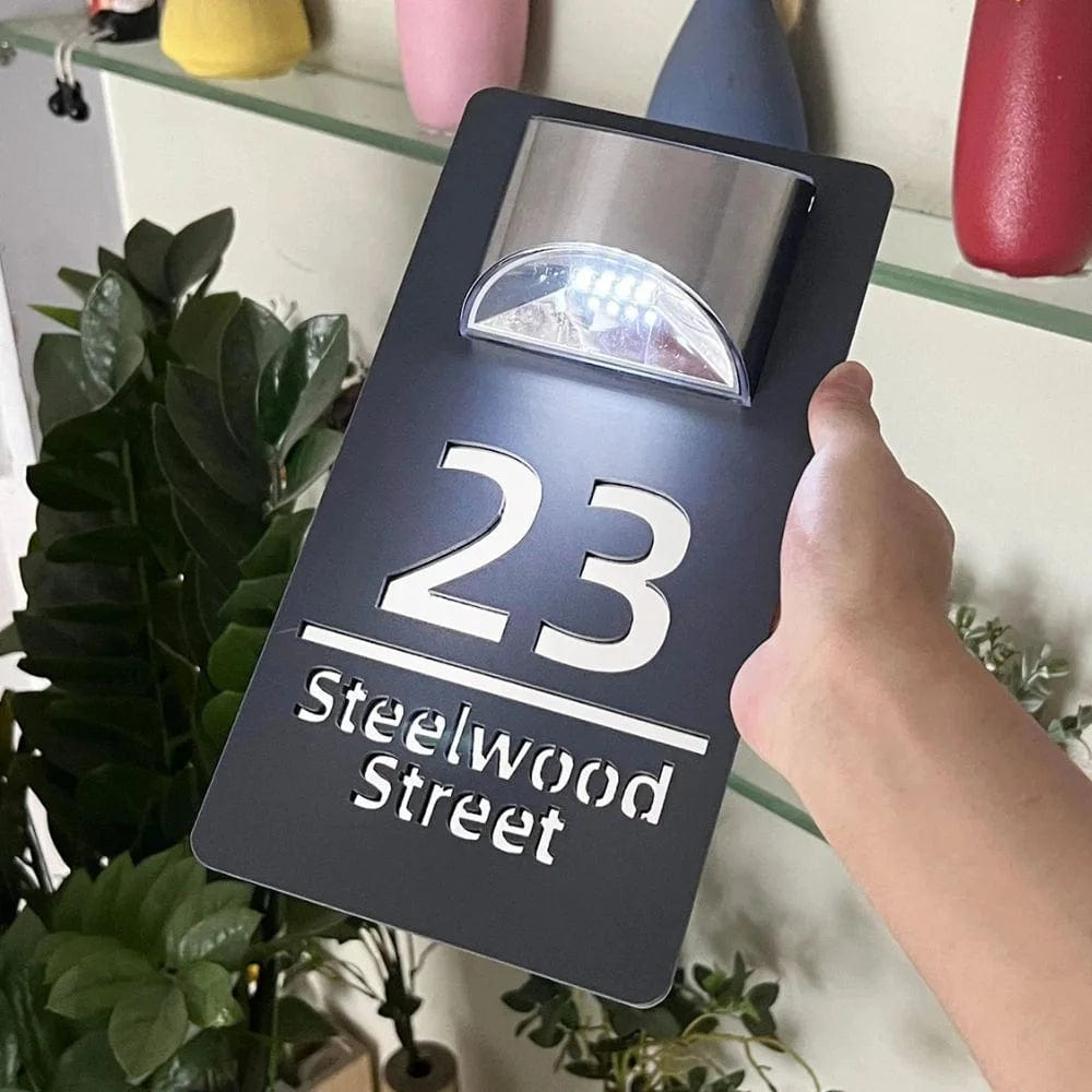 Plaque d'adresse personnalisée