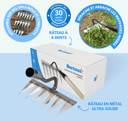 Râteau de Désherbage en Fer