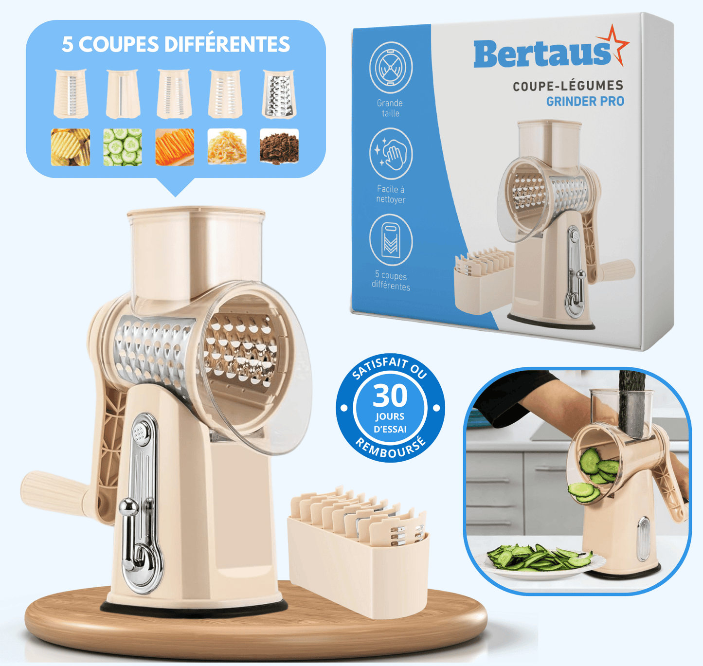 Coupe-légumes Grinder Pro