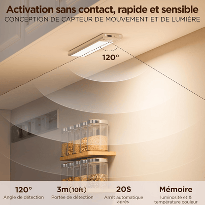 Réglette LED à détecteur de mouvement