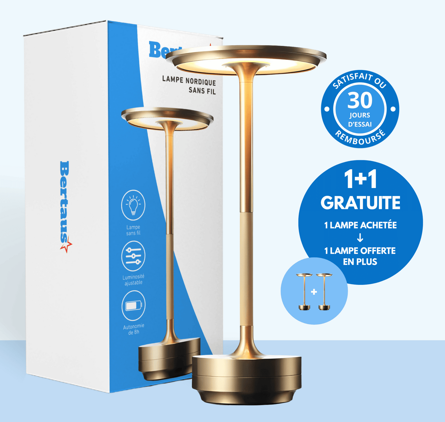 Lampe nordique sans fil