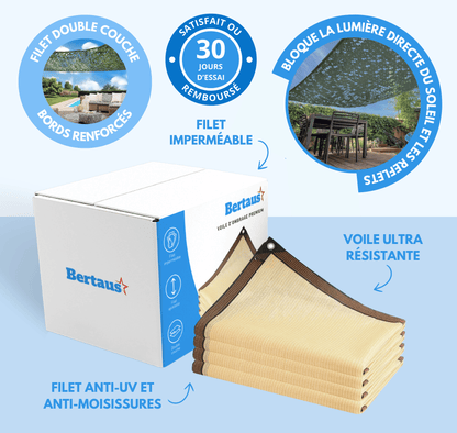 Voile d'ombrage premium