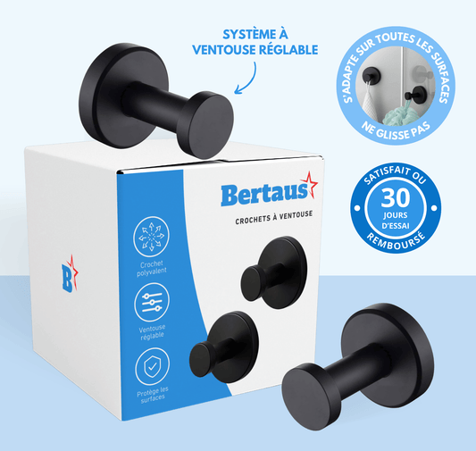 Crochets à ventouse (1 acheté = 1 offert)