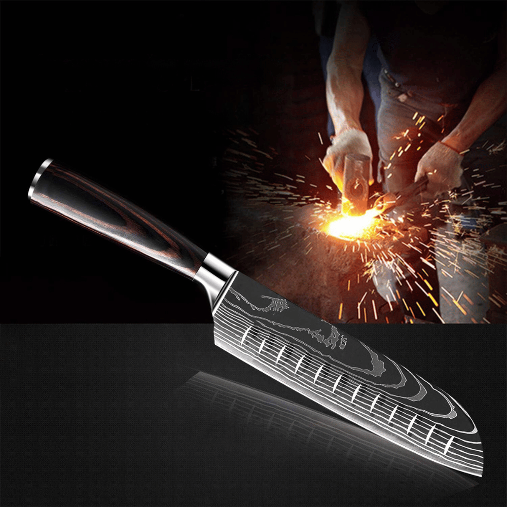 Ensemble de couteaux premium asiatiques