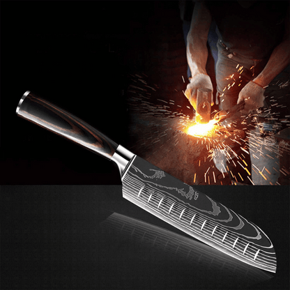 Ensemble de couteaux premium asiatiques