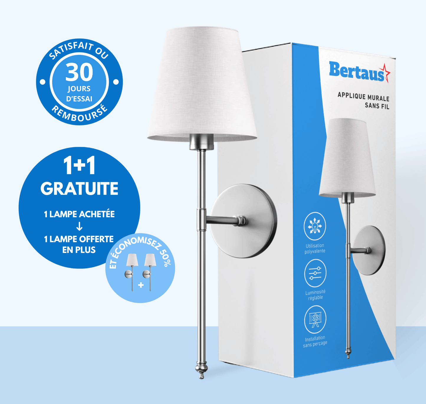 Applique murale sans fil