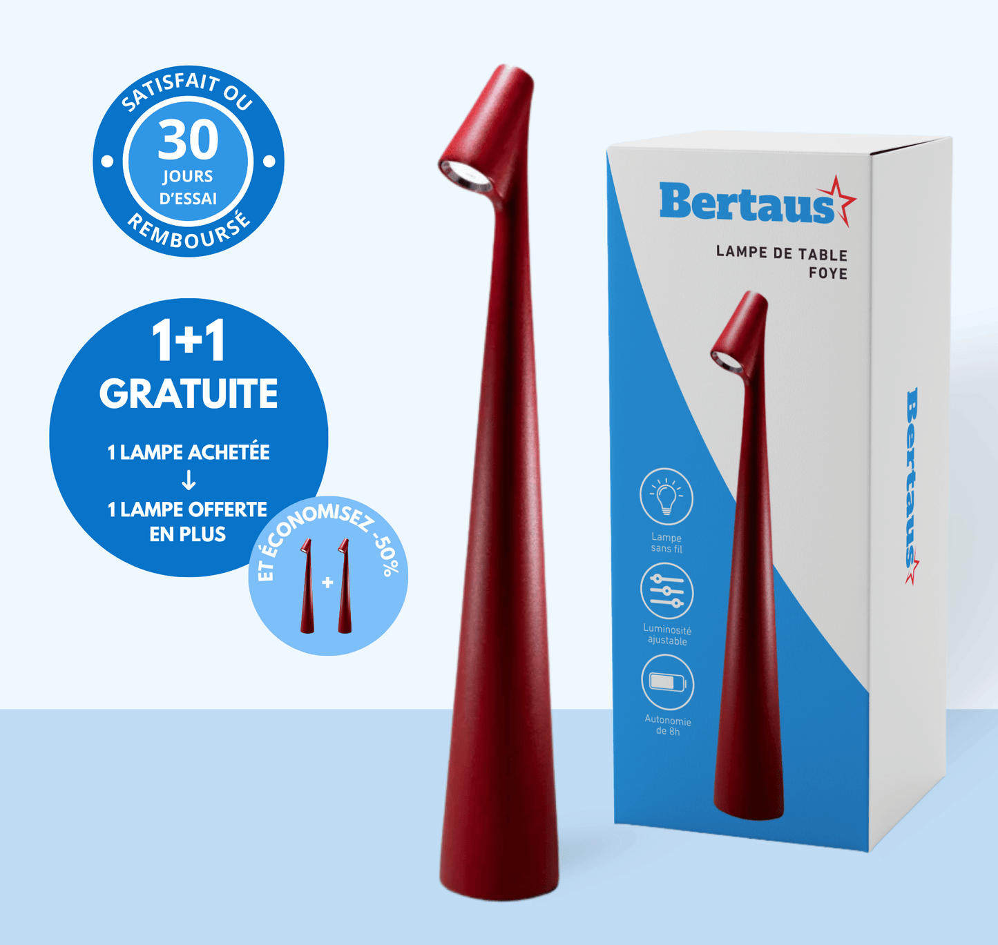 Lampe de table sans fil Foye